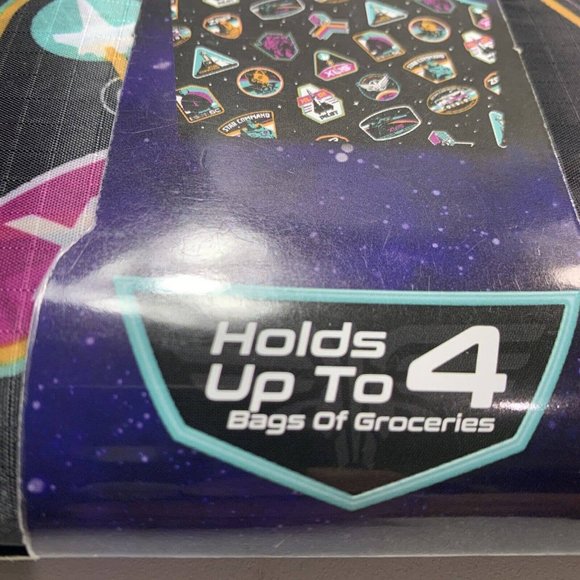 Disney Pixar BUZZ LIGHTYEAR Reusable Grocery Bags LOT of 4 Easy Fold Up - Picture 4 of 10